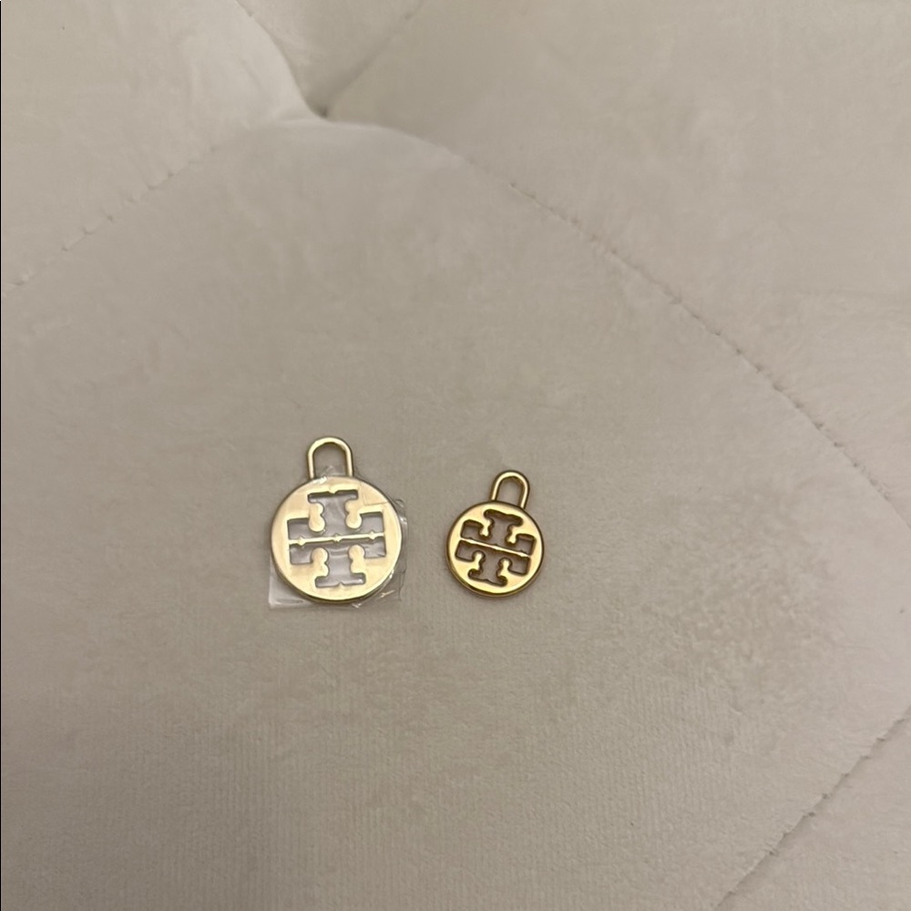 Tory Burch Gold Logo Pendants